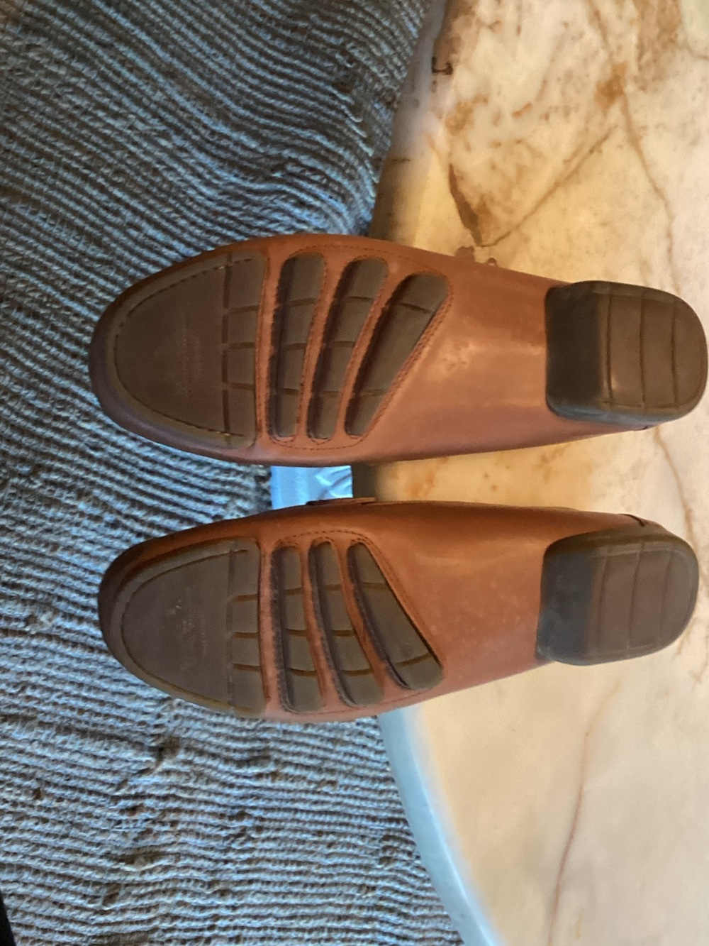 Salvatore Ferragamo Men's Tan Leather Slip-On Loafers